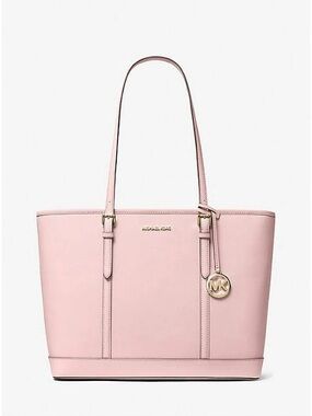Michael Kors Pink Jet Set Leather Tote Bag